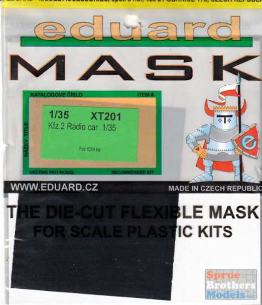 EDUXT201 1:35 Eduard Mask - Kfz.2 Radio Car (ICM kit)