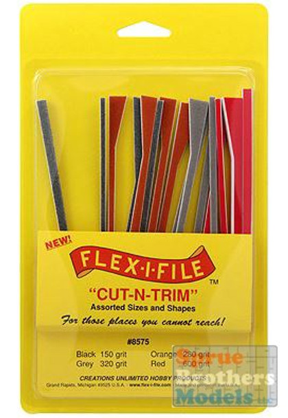 FLX8575 Flex-I-File Cut-N-Trim (Assorted Sizes and Shapes) Sanding Sticks