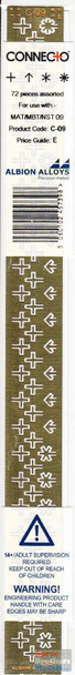 ALBC09 Albion Alloys Connecto Photoetched Connection Crosses - For Use with MAT09, MBT09 & NST09 (72 pcs)