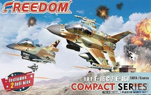 FMK162711 Freedom Model Kits Compact Series - IAF F-16C / F-16I  Sufa [2 kits]