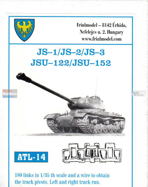 FRUATL014 1:35 Friulmodel Track Link Set - JS-1 JS-2 JS-3 JSU-122 JSU-152 (180 Links)