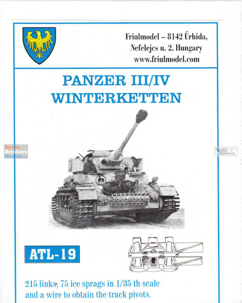 FRUATL019 1:35 Friulmodel Track Link Set - Panzer III/IV Ostketten (215 Links)