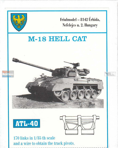 FRUATL040 1:35 Friulmodel Track Link Set - M18 M-18 Hellcat (170 Links)