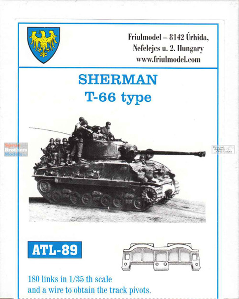 FRUATL089 1:35 Friulmodel Track Link Set - Sherman T-66 Type (180 Links)