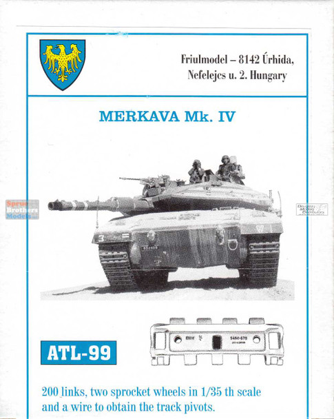 FRUATL099 1:35 Friulmodel Track Link Set - Merkava Mk.IV (200 links)