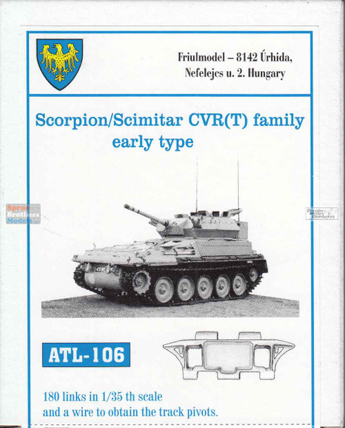FRUATL106 1:35 Friulmodel Track Link Set - Scorpion/Scimitar CVR(T) Family Early Type (180 Links)