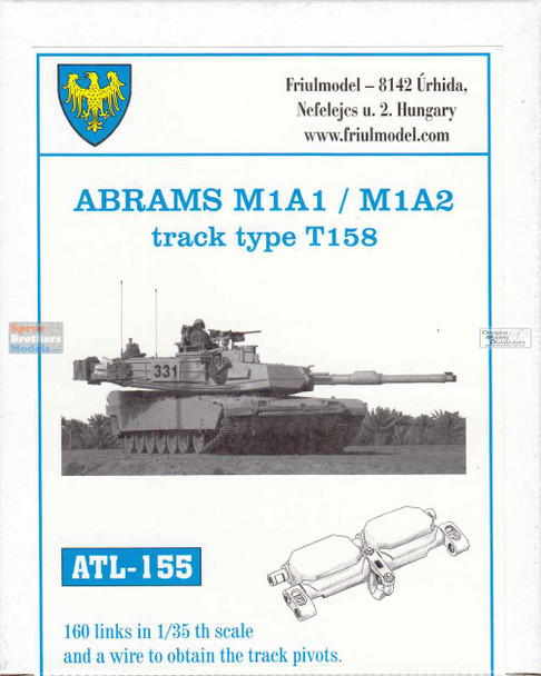 FRUATL155 1:35 Friulmodel Track Link Set - M1A1 M1A2 Abrams Type T158