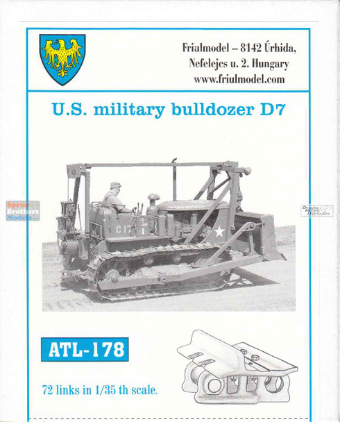 FRUATL178 1:35 Friulmodel Track Link Set - US Military Bulldozer D7