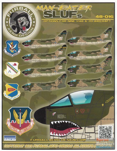 FUR48016 1:48 Furball Aero Design A-7D Corsair II Man-Eater SLUFs