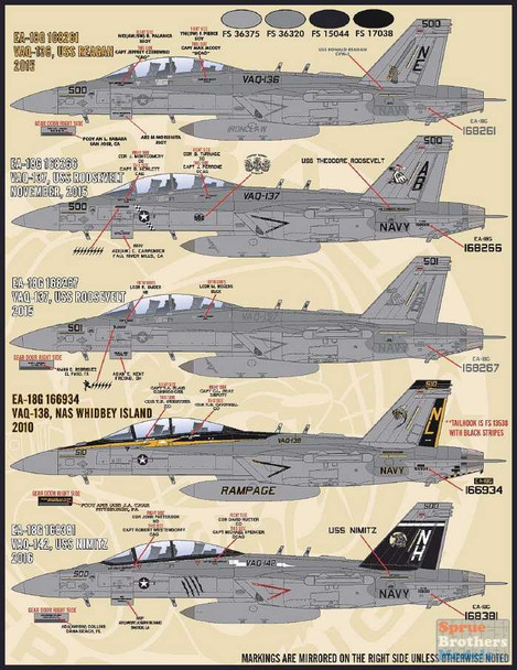 FUR48054 1:48 Furball Aero Design EA-18G Growler Anthology Part 2