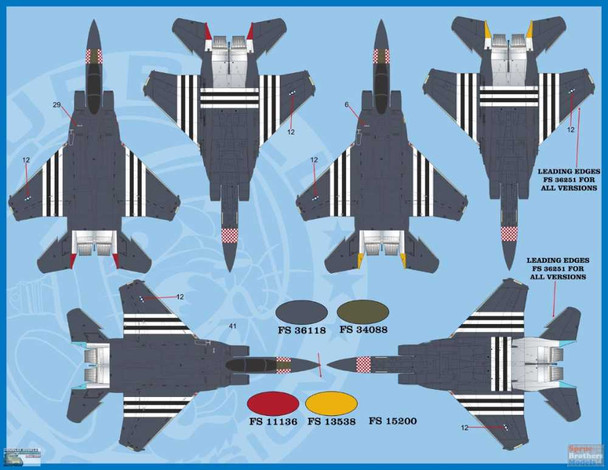FUR48071 1:48 Furball Aero Design F-15C Eagle F-15E Strike Eagle 'Heritage Eagles'
