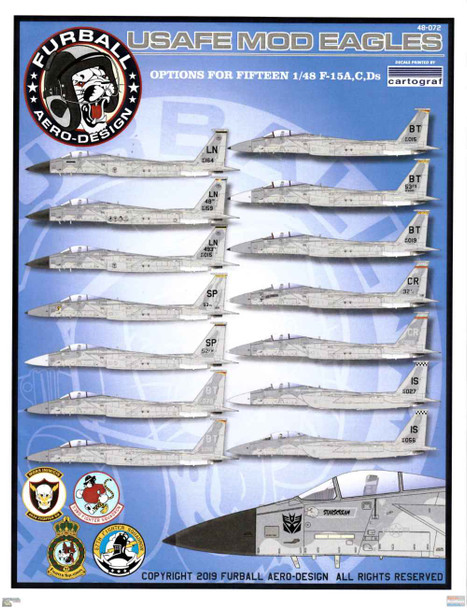 FUR48072 1:48 Furball Aero Design F-15A F-15C F-15D Eagle 'USAFE Mod Eagles'