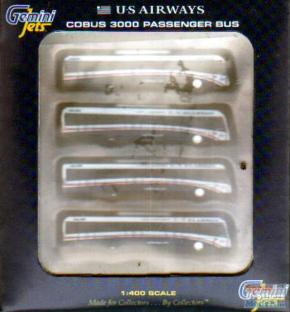 GEMGJ1533 1:400 Gemini Jets US Airways COBUS 3000 Passenger Bus 4pcs (pre-painted/pre-built)