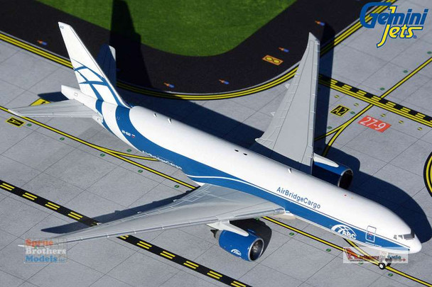 GEMGJ1949 1:400 Gemini Jets AirBridge Cargo Boeing 777F Reg #VQ-BAO (pre-painted/pre-built)