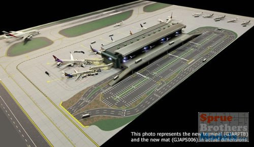 GeminiJets空港ジオラママット GJAPS004 1/200 1/400 GEMGJARPTB 1:400 Gemini Jets Air-side/Land-side Airport Terminal
