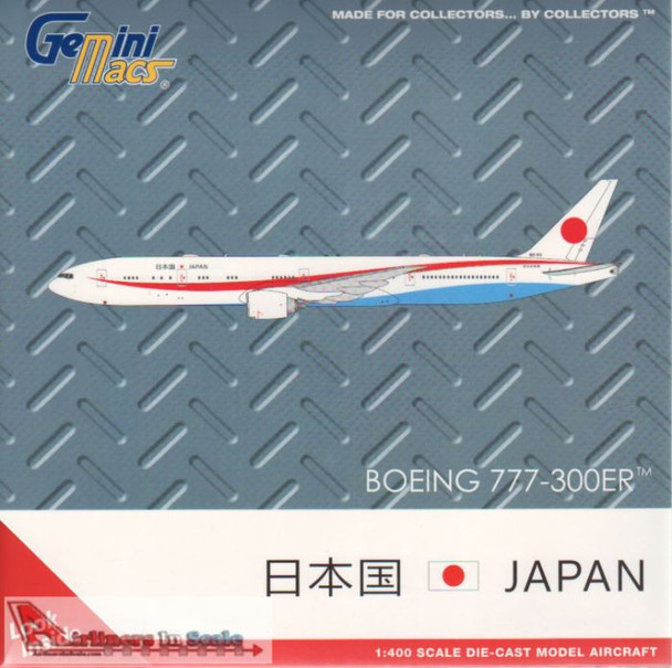 GEMGM086 1:400 Gemini Jets JASDF Boeing 777-300ER Reg #80-1111 (pre-painted/pre-built)