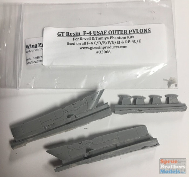 GTR32066 1:32 GT Resin US Air Force F-4 Phantom II Outer Pylons (TAM/REV kit)