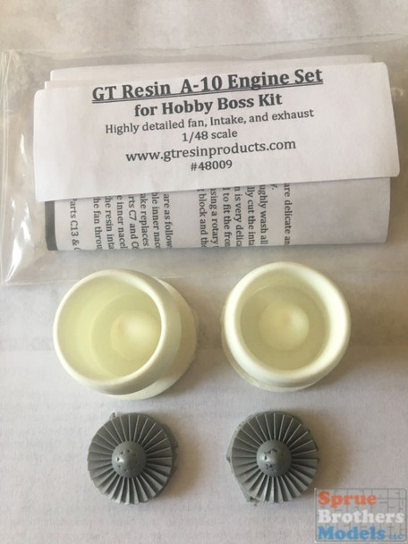 GTR48009 1:48 GT Resin A-10 Thunderbolt II Engine Set (HBS kit)