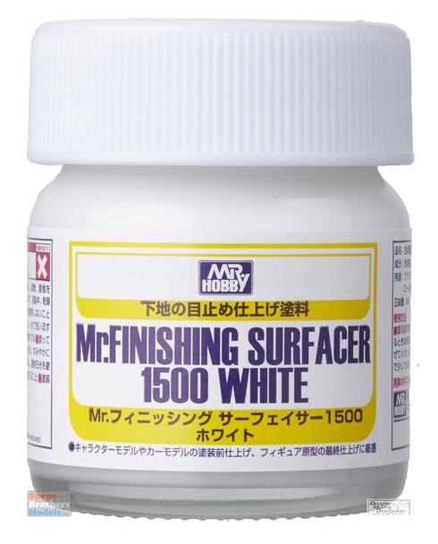 GUNSF291 Gunze Sangyo Mr Finishing Surfacer 1500 Liquid White 40ml