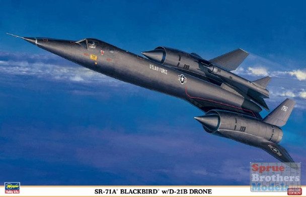 HAS02041 1:72 Hasegawa SR-71A Blackbird with D-21B Drone