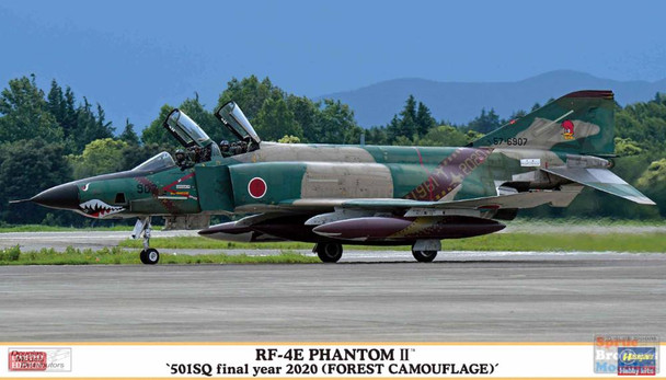 HAS02318 1:72 Hasegawa RF-4E Phantom II '501SQ Final Year 2020 (Forest Camouflage)'