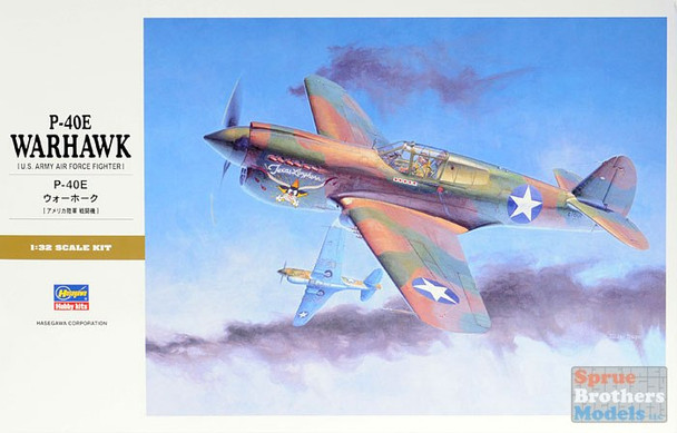 HAS08879 1:32 Hasegawa P-40E Warhawk "Texas Longhorn"