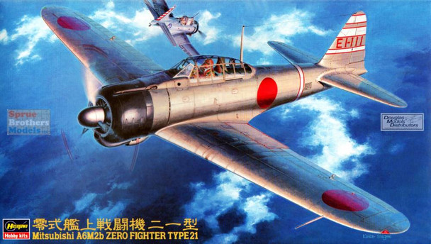 HAS09143 1:48 Hasegawa A6M2b Zero Fighter Type 21