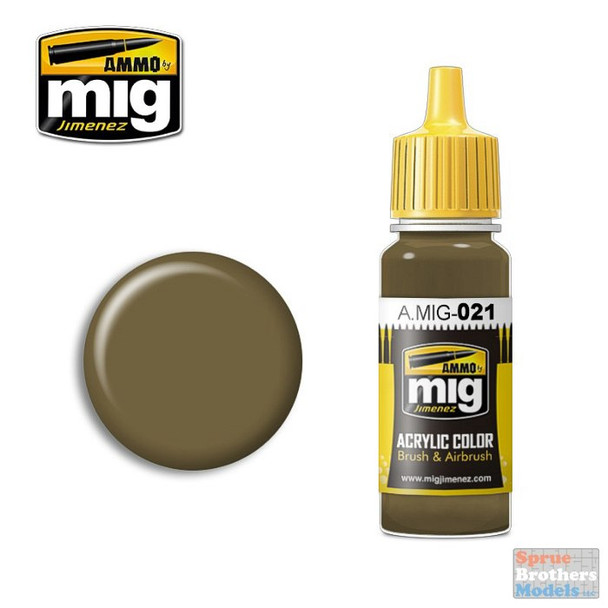 AMM0021 AMMO by Mig Acrylic Color - 7K Russian Tan (17ml bottle)