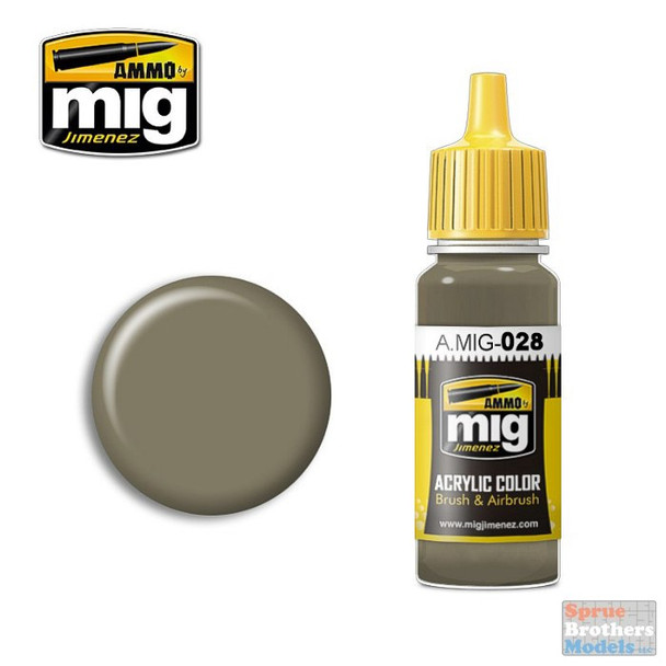 AMM0028 AMMO by Mig Acrylic Color - RAL7050 F7 German Grey Beige (17ml bottle)