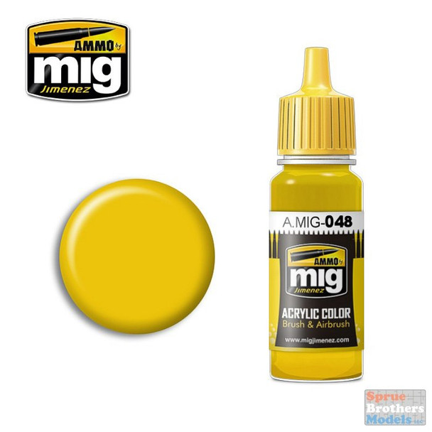 AMM0048 AMMO by Mig Acrylic Color - Yellow (17ml bottle)