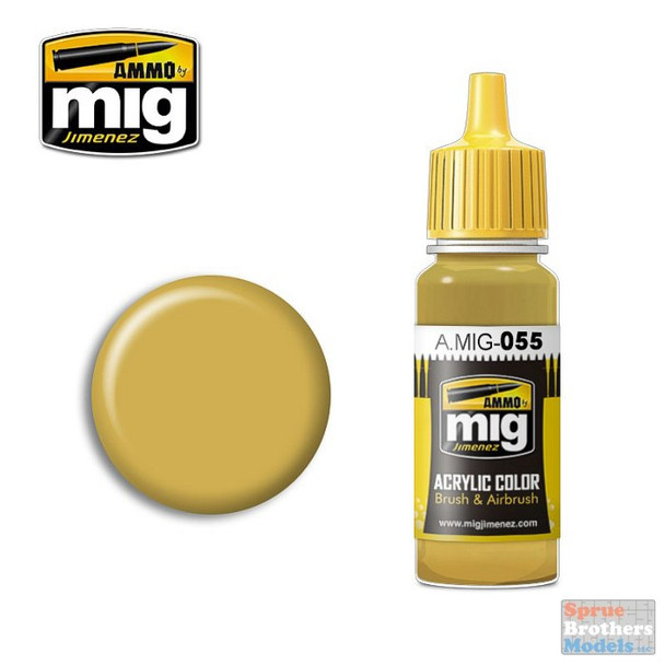 AMM0055 AMMO by Mig Acrylic Color - Oil Ochre (17ml bottle)