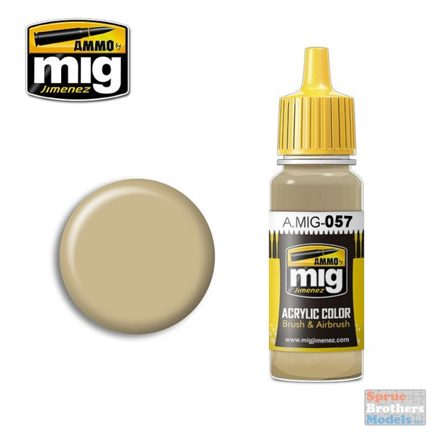 AMM0057 AMMO by Mig Acrylic Color - Yellow Grey (17ml bottle)