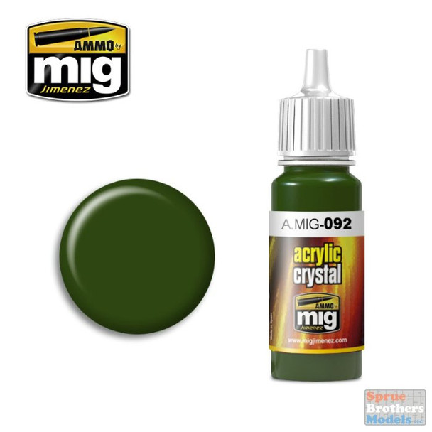 AMM0092 AMMO by Mig Acrylic - Crystal Green (17ml bottle)
