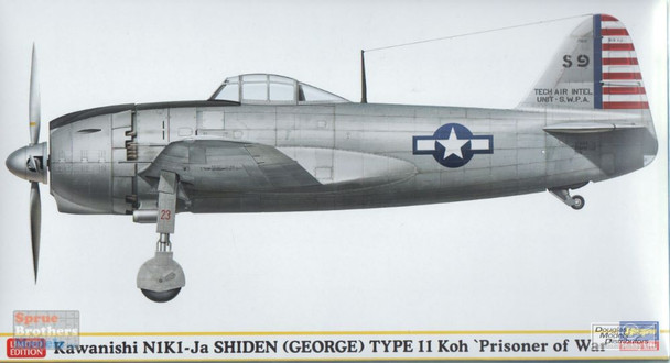 HAS52247 1:48 Hasegawa N1K1-Ja Shiden (George) Type 11 Koh 'Prisoner of War'