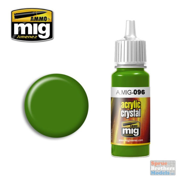 AMM0096 AMMO by Mig Acrylic - Crystal Periscope Green (17ml bottle)