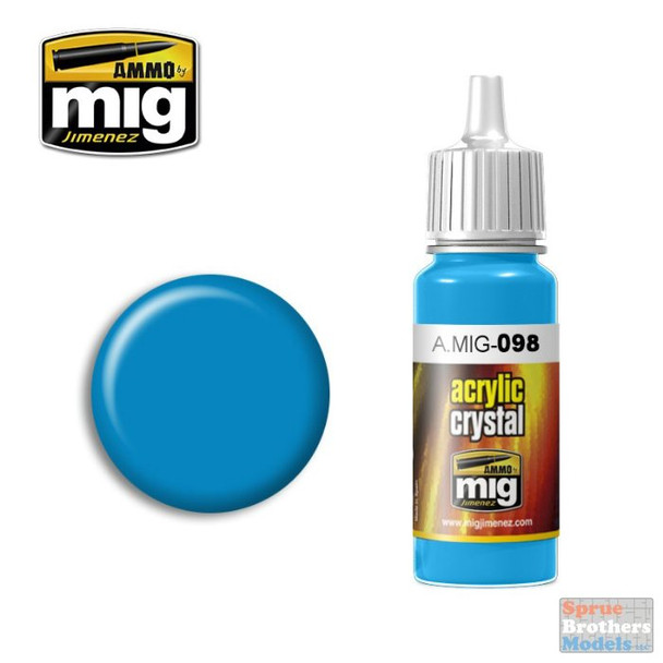 AMM0098 AMMO by Mig Acrylic - Crystal Light Blue (17ml bottle)