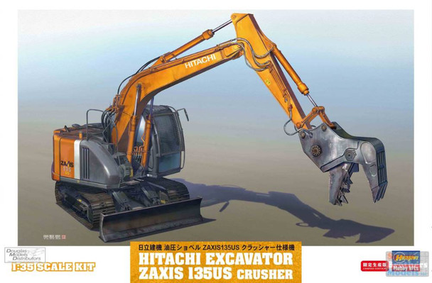 HAS66103 1:35 Hasegawa Hitachi Excavator Zaxis 135US Crusher