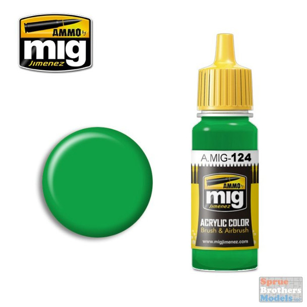 AMM0124 AMMO by Mig Acrylic Color - Lime Green (17ml bottle)