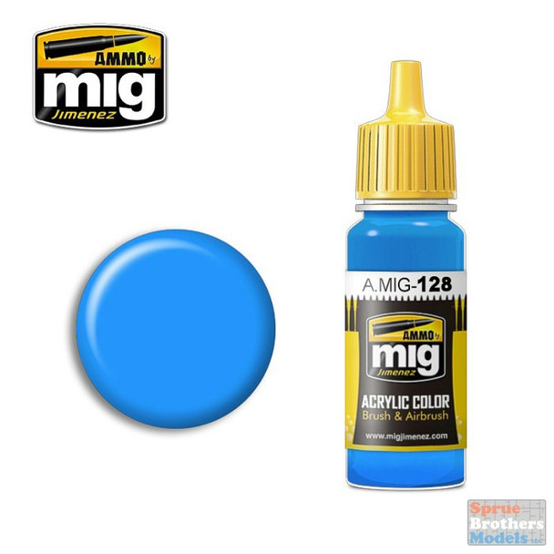 AMM0128 AMMO by Mig Acrylic Color - Cyan (17ml bottle)