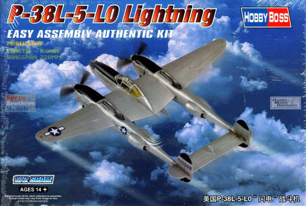 HBS80284 1:72 Hobby Boss P-38L-5-LO Lightning Easy Assembly