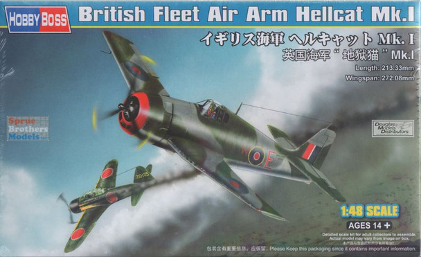 HBS80360 1:48 Hobby Boss British Fleet Air Arm Hellcat Mk.I