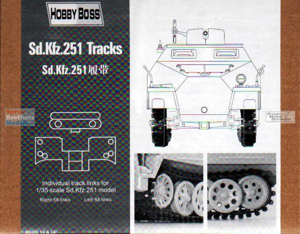 HBS81005 1:35 Hobby Boss SdKfz 251 Track Set (TAM/AFV/DRA kits)