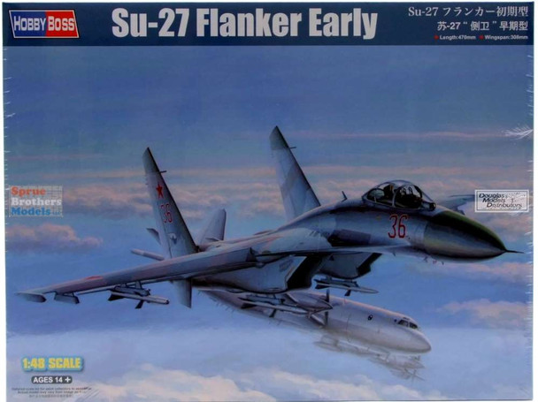 HBS81712 1:48 Hobby Boss Su-27 Flanker Early