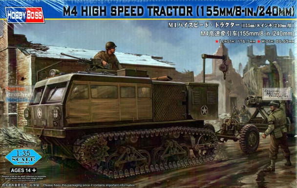 HBS82408 1:35 Hobby Boss M4 High Speed Tractor (155mm / 8in / 240mm)