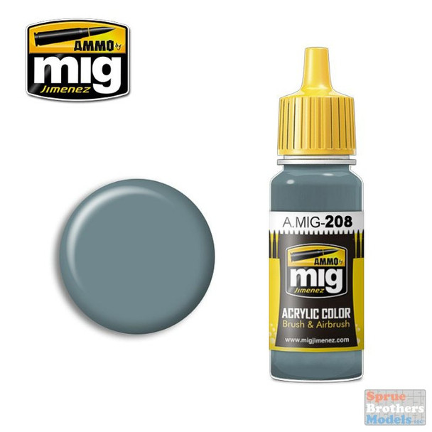 AMM0208 AMMO by Mig Acrylic Color - FS36320 Dark Compass Ghost Gray (17ml bottle)