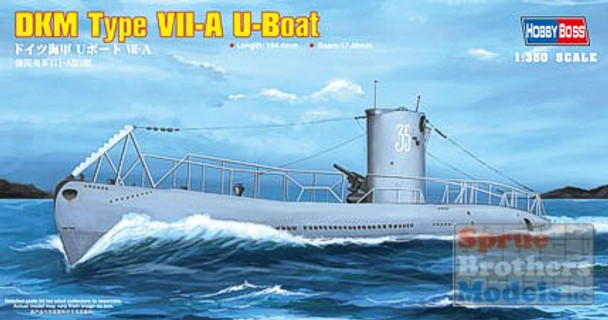 HBS83503 1:350 Hobby Boss DKM Navy Type VII-A U-Boat #83503