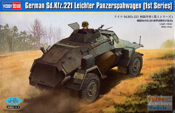 HBS83811 1:35 Hobby Boss German Sd.Kfz.221 Leighter Panzerspahwagen (1st Series)