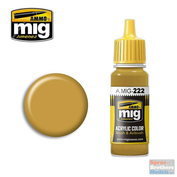 AMM0222 AMMO by Mig Acrylic Color - RLM 79 Sandgelb  (17ml bottle)