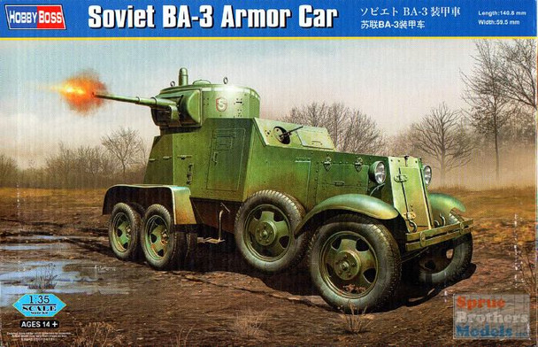 HBS83838 1:35 Hobby Boss Soviet BA-3 Armored Car