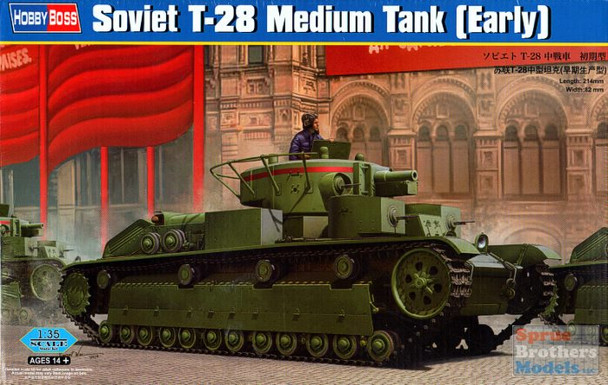 HBS83851 1:35 Hobby Boss Soviet T-28 Medium Tank (Early)